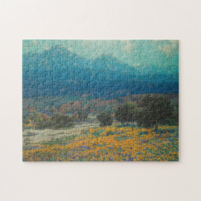 California Poppy Field | Granville Redmond Jigsaw Puzzle (Horizontal)
