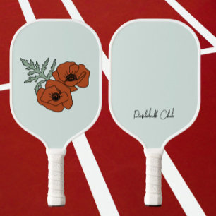 California Poppy flower Pickleball Paddle