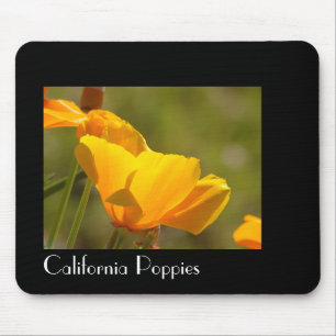 California Poppy Flowers Mousepad