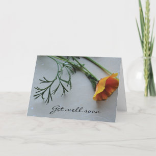 California poppy get well card