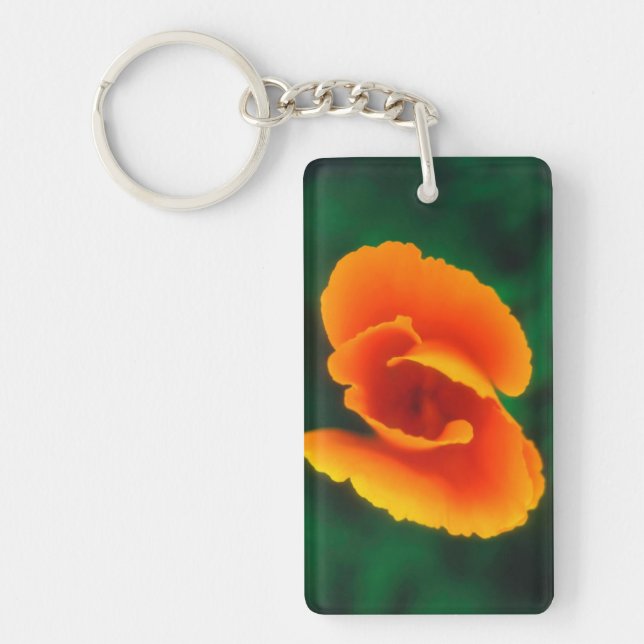 California Poppy Key Ring (Front)