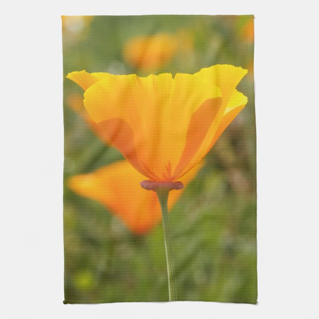 California Poppy Kitchen Towels (Vertical)