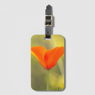 California Poppy Luggage Tag
