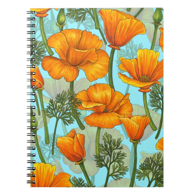 California poppy notebook (Front)