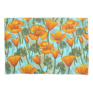 California poppy pillowcase