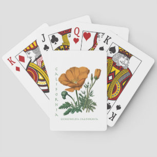 California Poppy Playing Cards