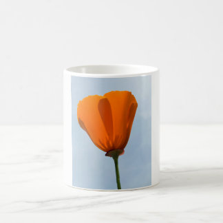 California Poppy Silhouette Coffee Mug