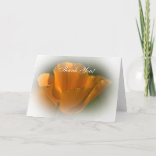 California Poppy Thank You Card