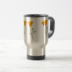 California Poppy Travel Mug