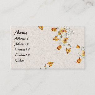 California Poppy Wildflower Flowers Business Card