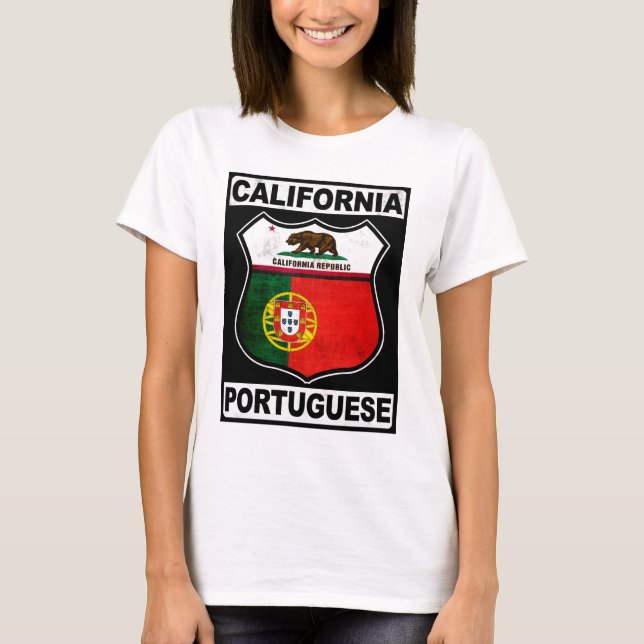 California Portuguese American T-Shirt (Front)