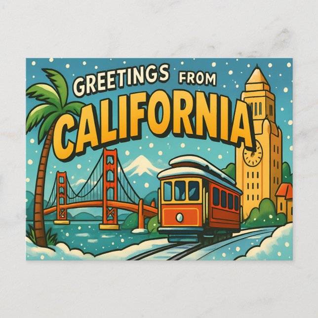 CALIFORNIA Postcard (Front)