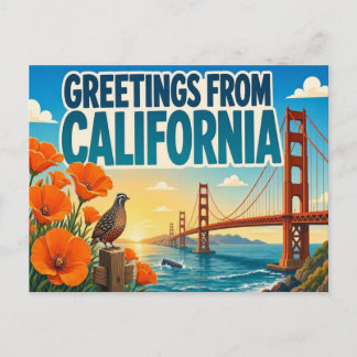CALIFORNIA Postcard