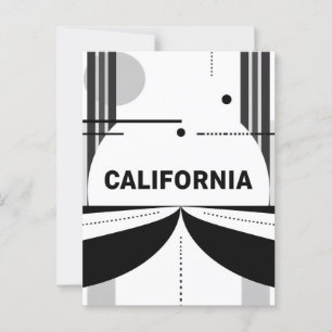 California Postcard – Bold Centred Typography