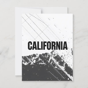 California Postcard – Bold Centred Typography