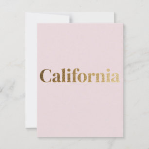 California Postcard – Bold Typography Design with