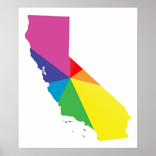 california pride. angled. poster (Front)