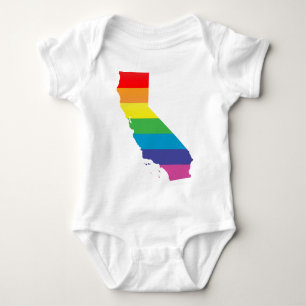 california pride. baby bodysuit