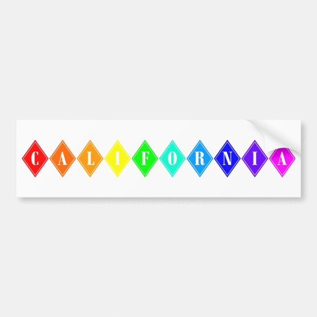 california pride. bumper sticker (Front)