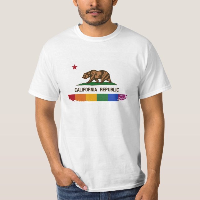 CALIFORNIA PRIDE FLAG -.png T-Shirt (Front)