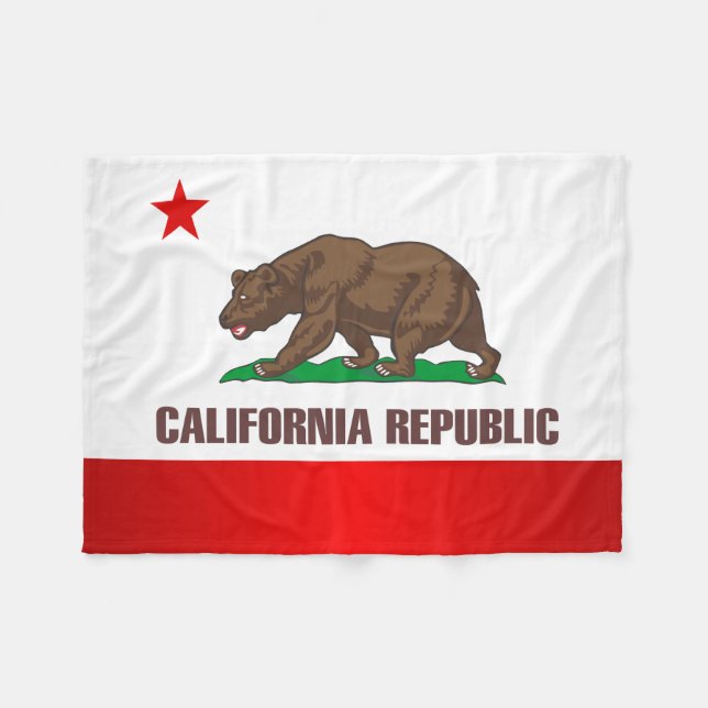 California Pride Fleece Blanket (Front (Horizontal))