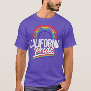 California Pride LGBT Gay Rainbow Vintage for Men T-Shirt