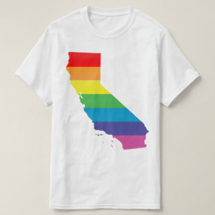 california pride. striped. T-Shirt