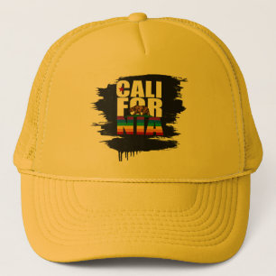 CALIFORNIA PRIDE WHITE TRUCKER HAT