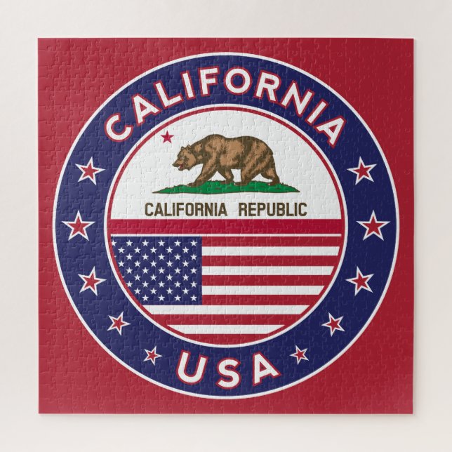 California Puzzle (red version) (Vertical)