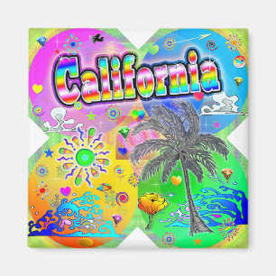 California Quadro Seasons Magnet