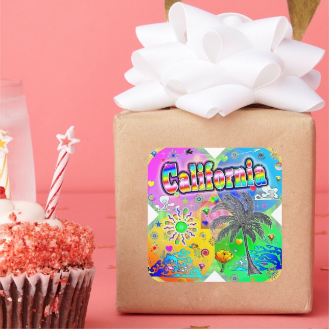 California Quadro Seasons Sticker (Party)