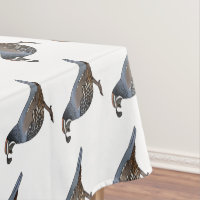 California quail bird cartoon illustration