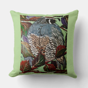 California Quail Pillow 1