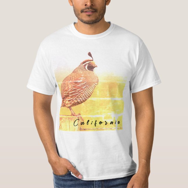 California Quail  T-Shirt (Front)