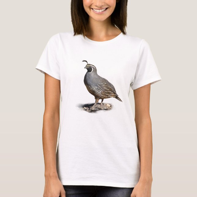 CALIFORNIA QUAIL T-Shirt (Front)