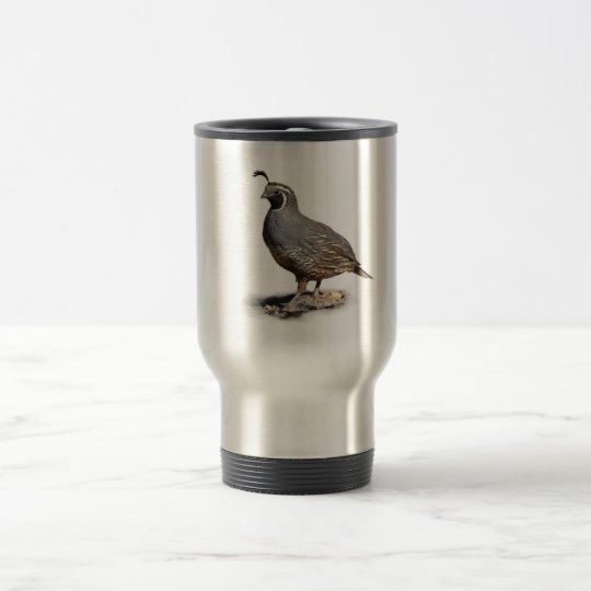 CALIFORNIA QUAIL TRAVEL MUG