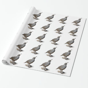 CALIFORNIA QUAIL WRAPPING PAPER