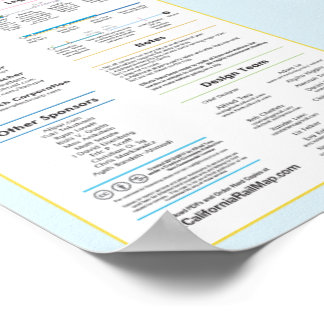 California Rail Map v2.00 - 3/25/2017 Poster