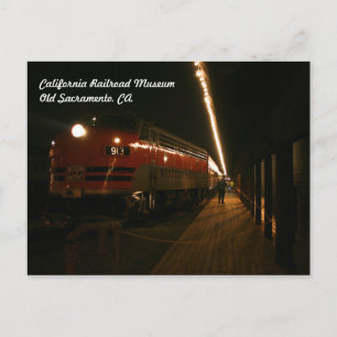 California Railroad Museum, Postcard