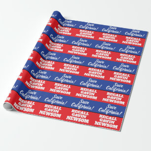 California Recall Governor Newsom Wrapping Paper