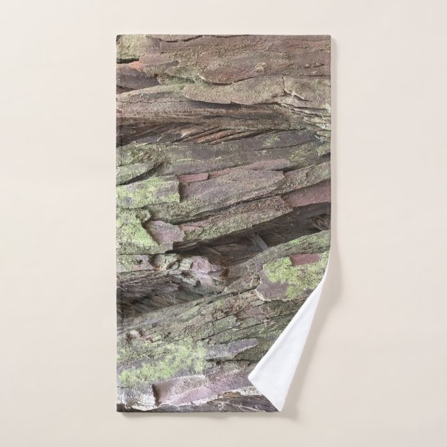 California Redwood and moss covered bark towel (Hand Towel)
