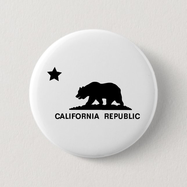 California Republic 6 Cm Round Badge (Front)