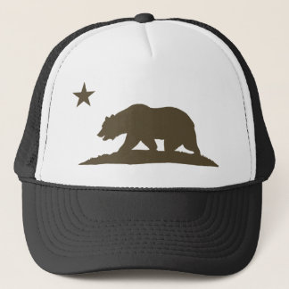 California Republic Bear - Brown Trucker Hat