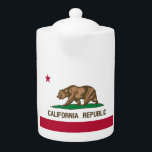 California Republic Bear Flag: Cali Golden State<br><div class="desc">The California Republic flag is a symbol of the short-lived Bear Flag Republic, which existed for a period of 25 days in 1846. The flag is a simple design with a single red star on a white background. The star is said to represent the lone star state, and the white...</div>