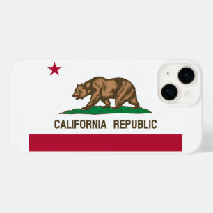 California Republic Bear Flag: Cali Golden State Case-Mate iPhone 14 Case
