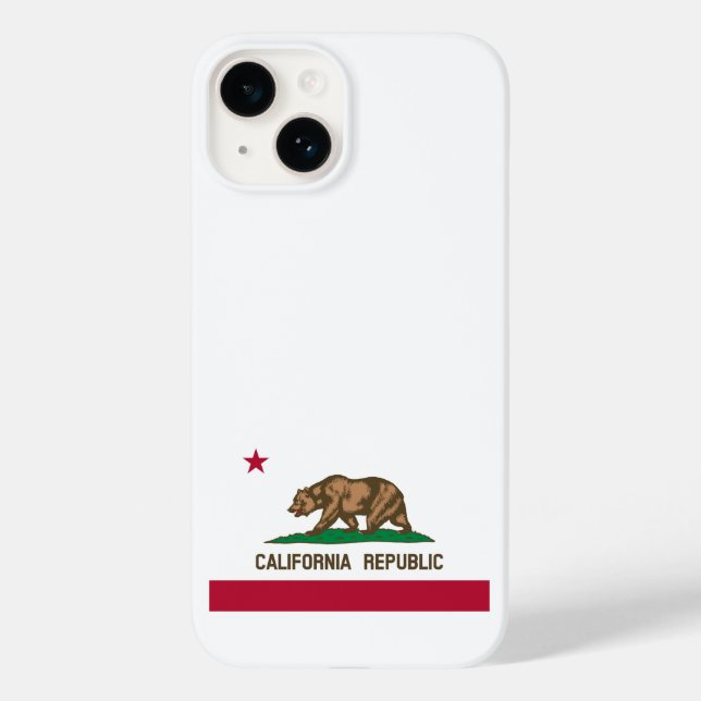 California Republic Bear Flag: Cali Golden State Case-Mate iPhone Case (Back)