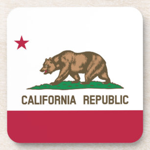 California Republic Bear Flag: Cali Golden State Coaster