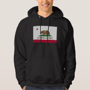 California Republic Bear Flag: Cali Golden State Hoodie