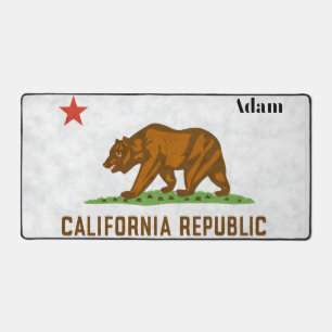 California Republic Bear Personalised Desk Mat