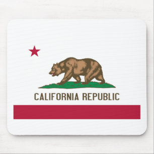 California Republic Bear State Flag Mouse Mat
